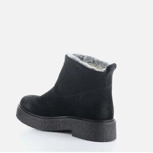 NEW BOS. & CO. Suede Scout Boots in black for women 1025 8m4